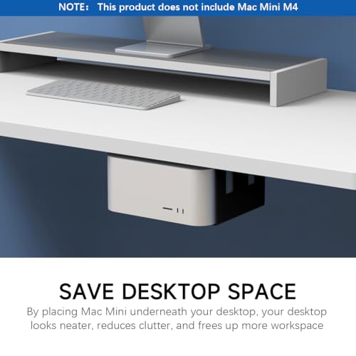 ZORBES® Mac mini M4 Mount Under Desk Holder Screw Fixed Wall Metal Bracket Rack 2024 Organizer for Accessories 2 PCS ZORBES® Mac mini M4 Mount Under Desk Holder Screw Fixed Wall Metal Bracket Rack 2024 Organizer for Accessories 2 PCS